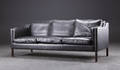 Stouby Sofa, sort læder. Model Eva