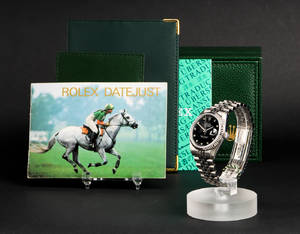 Rolex Oyster Perpetual Datejust herrearmbåndsur med brillanter Denne auktion er annulleret - se nu vare 1910794