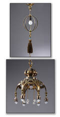 Stor loftslampe ca. 1910 skønvirkestil