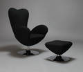 Moderne design hvilestol samt skammel