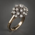 Ring 14 kt Weißgold ca. 8 g mit Brillanten Diese Ware steht erneut zur Auktion unter der Warennummer 4247279