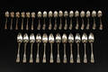 teskedar i silver, vikt ca 416 g