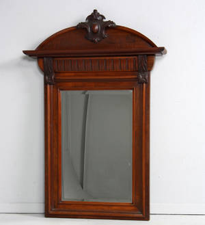 Spejl, mahogni, 1800-tallets slutning