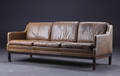 Dansk møbelproducent. 3-personers sofa, læder