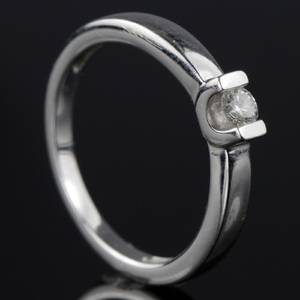 Solitaire ring ca. 0.14 ct. Top-WesseltonVS2