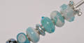 20 charlotte Borgen beadscharms - turkis 20