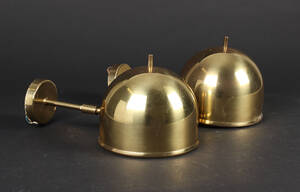 Bergboms, væglamper, messing 2