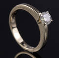 Solitaire ring ca. 0.54 ct.
