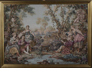 Gobelin med motiv i rokokostil