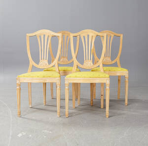 Stolar, gustaviansk stil, 4 st
