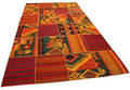 Handknuten persisk matta, patchwork 304 x 200 cm