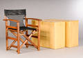 Sæt på 4 Greek Directors Chair, Sort 4