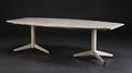 Spisebord, marmor og metal