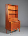 Dansk Møbelproducent. Reol med sekretær i teak