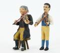 Träskurna figurer 2st