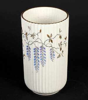 Lyngby, vase, porcelæn 