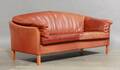 Mogens Hansen. 2½ personers sofa, brunt læder