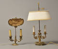 To franske Bouilotte-lamper af forgyldt bronze, 18001900-tallet 2