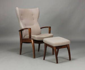 Farstrup. Otiumstol samt skammel 2