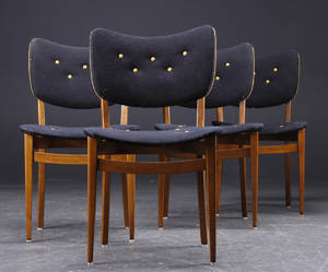 Dansk møbeldesign. Fire stole, bøg. 4