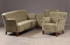 Sofasæt, 3-pers. sofa samt lænestole 3