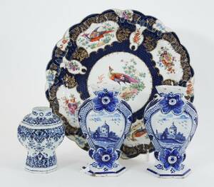 Keramik 4 delar, 1800-tal