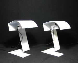 Trabucchi, Vecchi  Volpi, Paar Tischleuchten Modell Bliz von Stilnovo 2