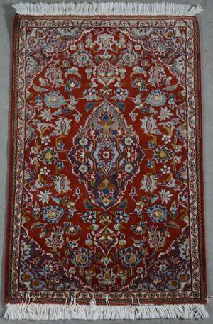 Handknuten persisk matta, Keshan, 88 x 58 