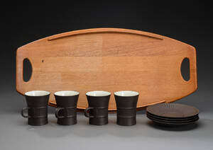 Jens Harald Quistgaard, Flamestone kaffesæt samt bakke af teak 9