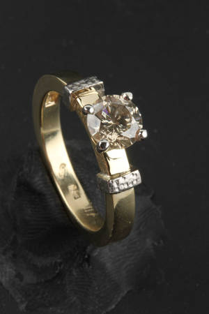 Solitairering, ca. 1.11 ct.