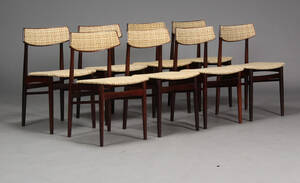 Dansk møbelproducent. Spisestole, palisander 8