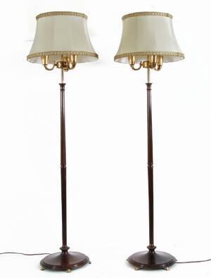 Golvlampor ett par, 1900-talets andra hälft