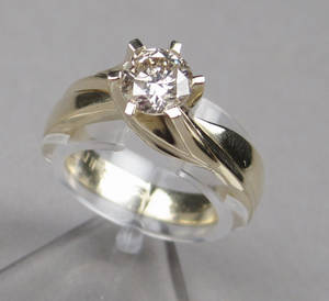 Solitairering Ca. 0.75 ct.