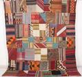 Orientmatta, flatvävd, Patchwork, 280x240 cm