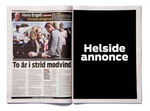 Helsides annonce i Ekstra Bladet  