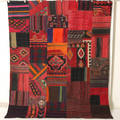 Persisk Patchwork kelim, 253x215 cm.