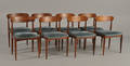 Johannes Andersen. 8 stole af palisander 8