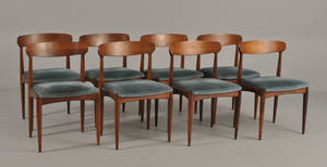 Johannes Andersen. 8 stole af palisander 8