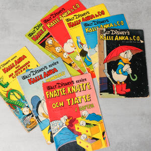 KALLE ANKA CO, 1955, 4 3 tidningar