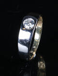 Brillant ring udført i hvidguld samt guld, 0.33 ct