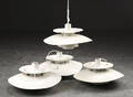 Poul Henningsen. 4 PH5 pendler, hvide 4