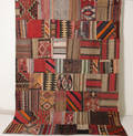 Orientmatta, flatvävd, Patchwork, 310x218cm