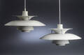 Poul Henningsen. Par PH5 pendler, hvid 2