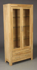 Vitrineskab model Firenze, massivt egetræ