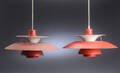 Poul Henningsen. Par PH5 pendler, rød 2