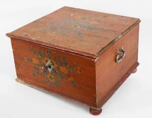 Skrin med lock, allmoge, 1800-tal