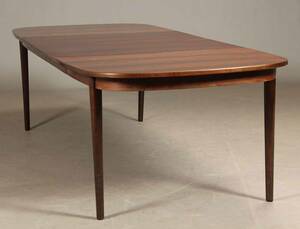 Johannes Andersen. Ovalt spisebord af palisander 3.