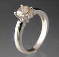 Solitaire ring ca. 0.70 ct.