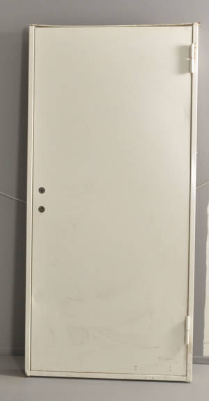 Brand sikringsdør - hvid 210x99 cm.