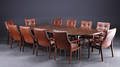 Dansk møbelproducent. Konferencebord, palisander samt 11 stole 15
